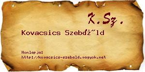 Kovacsics Szebáld névjegykártya